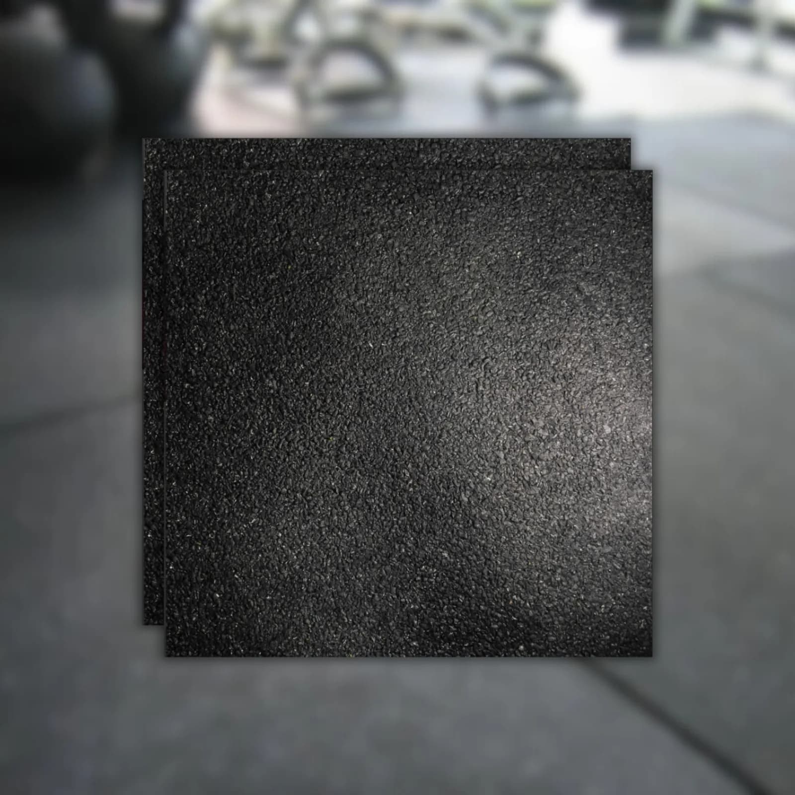 Piso Force Borracha em placa 15mm 1X1 preto