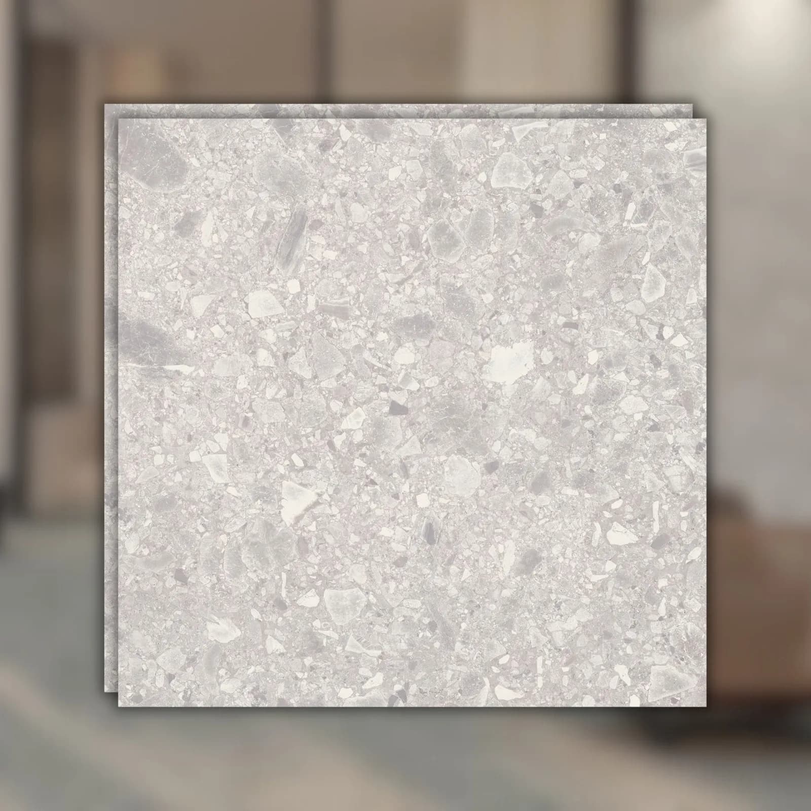 Porcelanato Cinza 100x100 Portinari Mount Clemo Sgr RET Hard "A"
