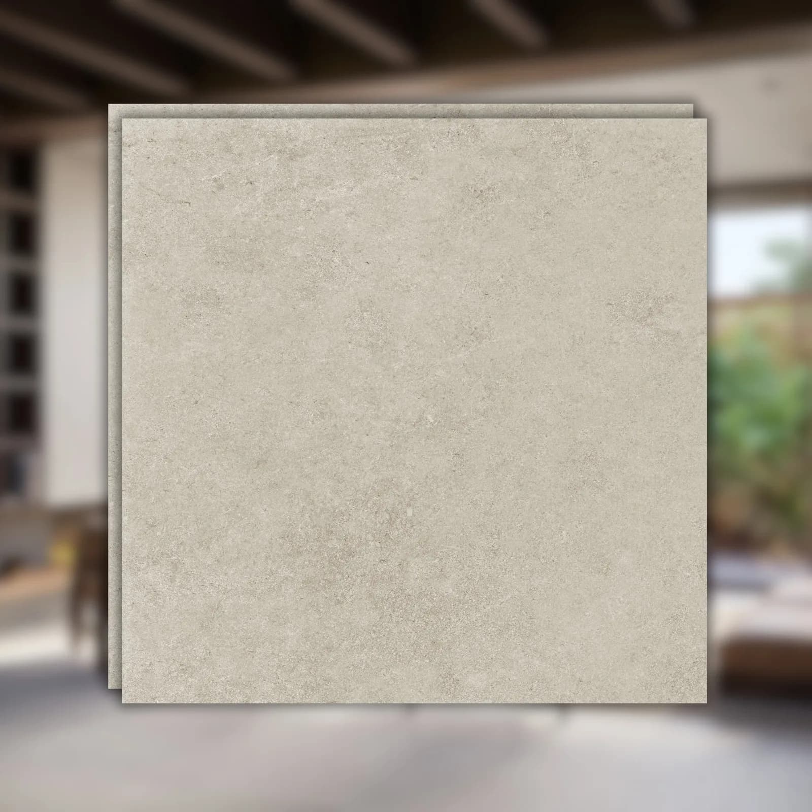 Porcelanato Roca Limestone 90x90 Greige Mt RET "A"