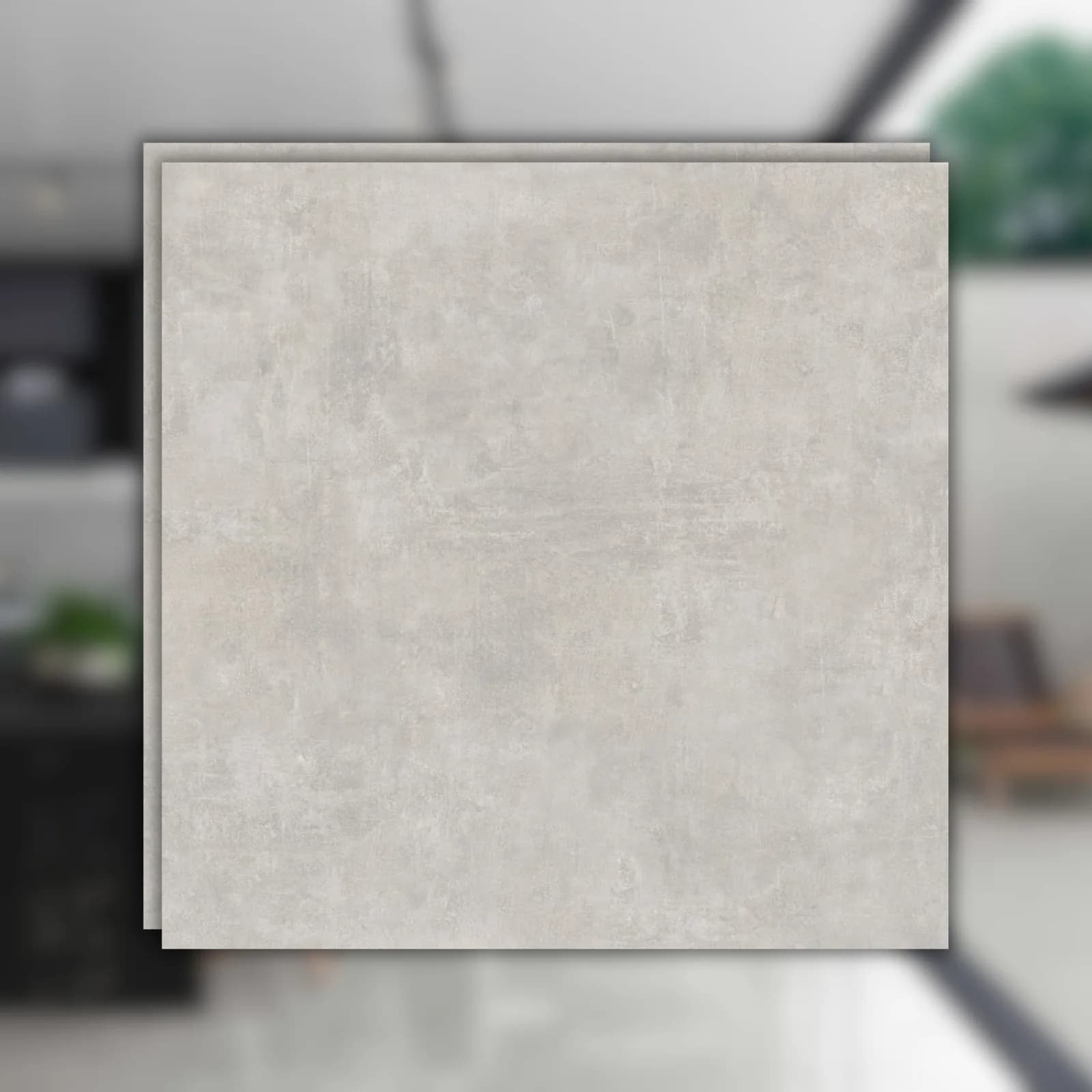 Porcelanato Cinza Cement Polido 71x71 Via Rosa Metropole RET "C"