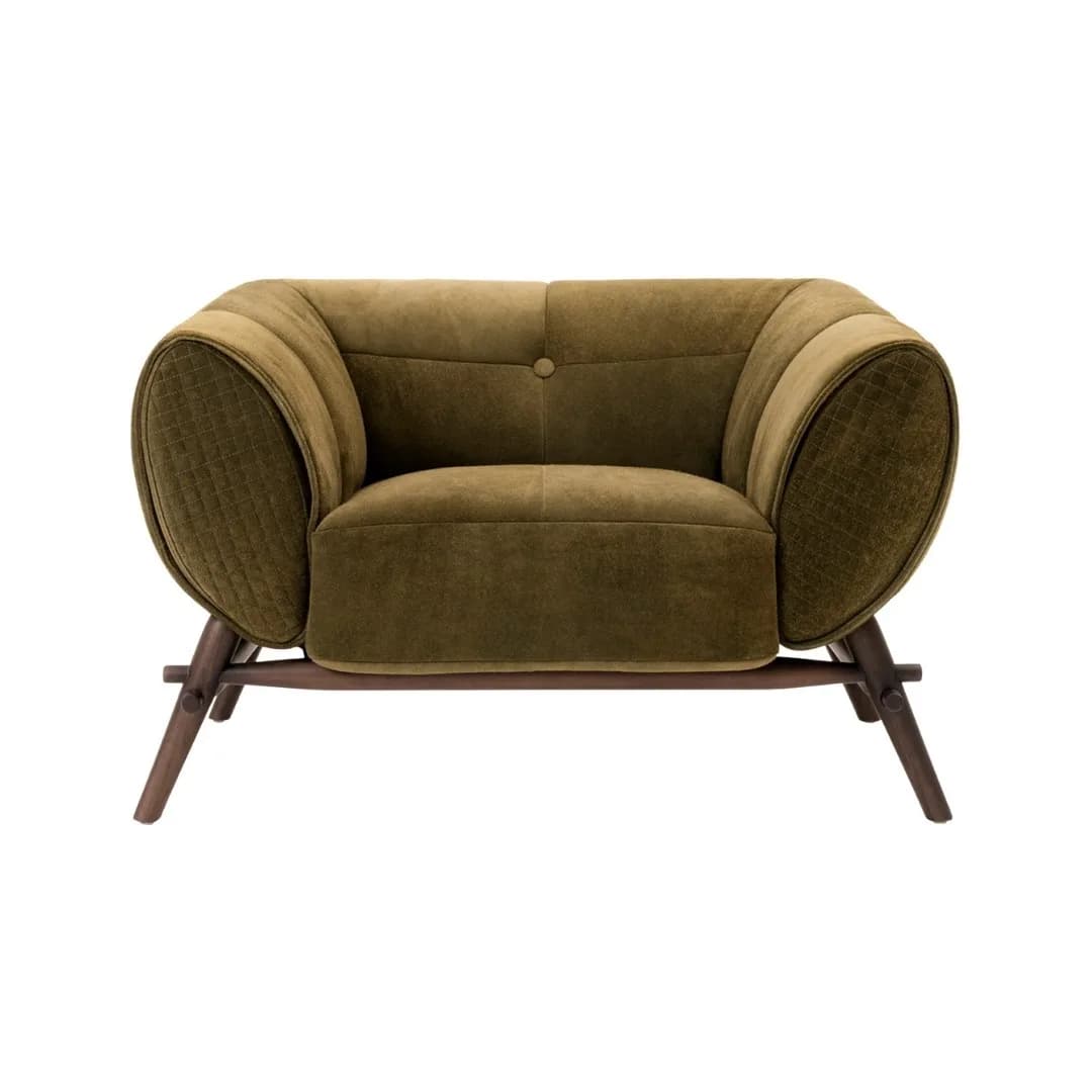 Poltrona Detalhes Artesanais 106 x 95 x 67 Salva Design de Mobiliário Sela
