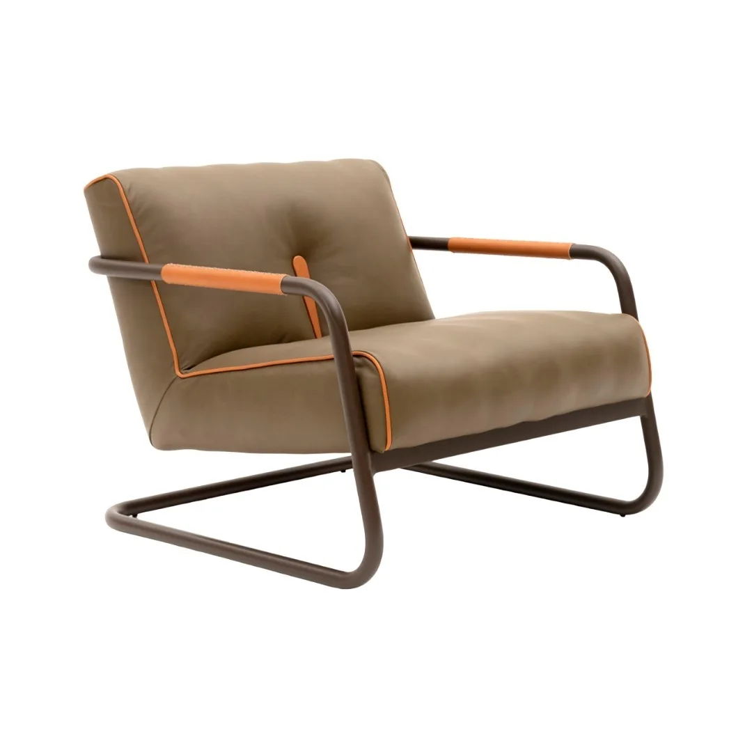 Poltrona Estrutura Aço Tubular 89 x 81 x 74 Salva Design Mobiliário Mangue