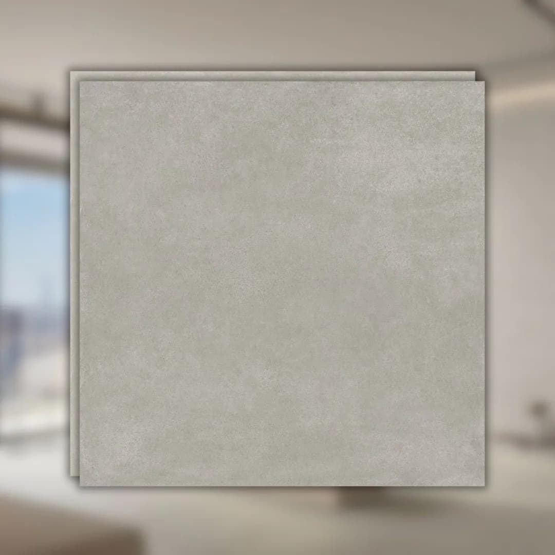 Porcelanato Cinza Esmaltado Natural 120x120 Portinari Citta GR Nat RET "A"
