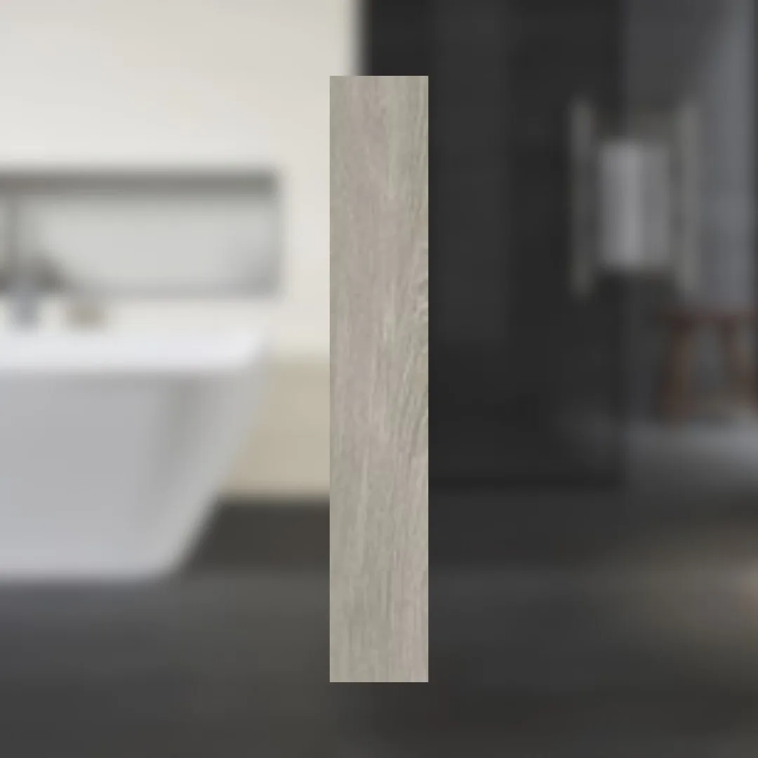 Porcelanato Cinza Amadeirado Natural 20x120 Portinari Chaplin Gr RET "A"