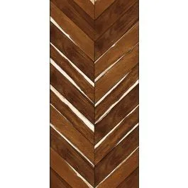 Porcelanato Amadeirado Ceusa Chevron Cabreuva 41x86