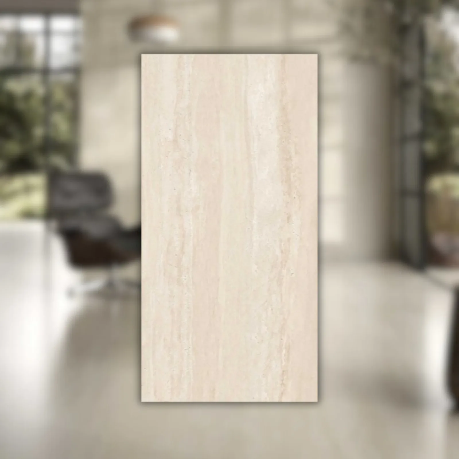 Porcelanato Bege Acetinado 60x120 Biancogres Travertino Classico RET "A"