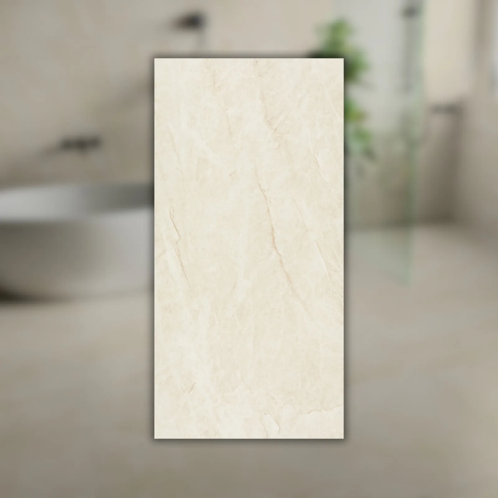 Porcelanato Bege Acetinado 60x120 Eliane Mahal Marfim RET "A"