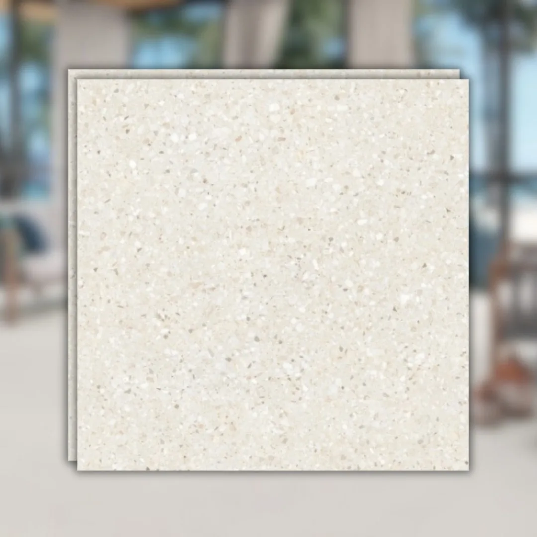 Porcelanato Bege Acetinado 90x90 Biancogres Terrazzo Veneziano RET "A"