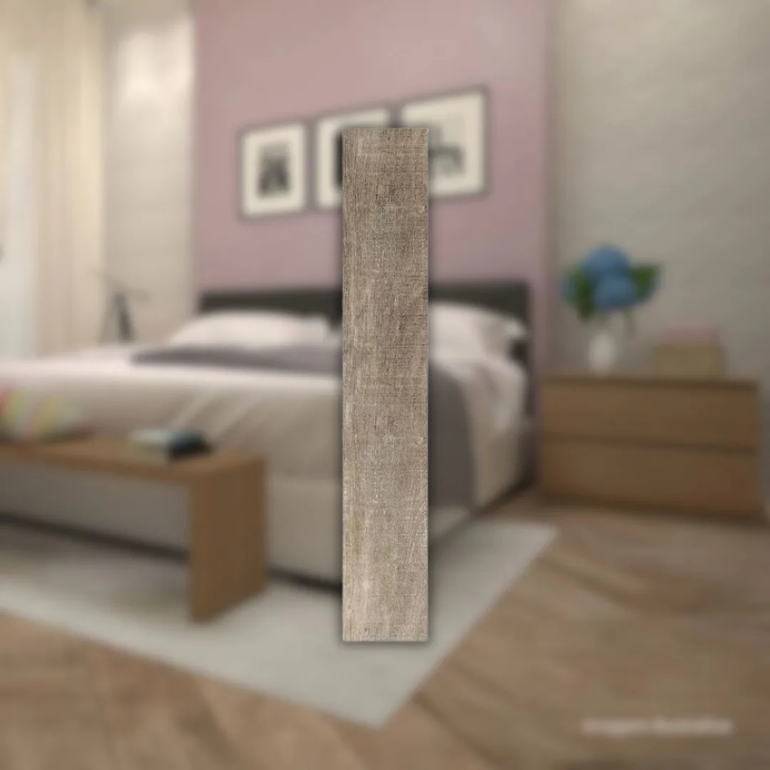 Porcelanato Bege Amadeirado Hard 20x120 Arbo Hd Peroba RET "A"
