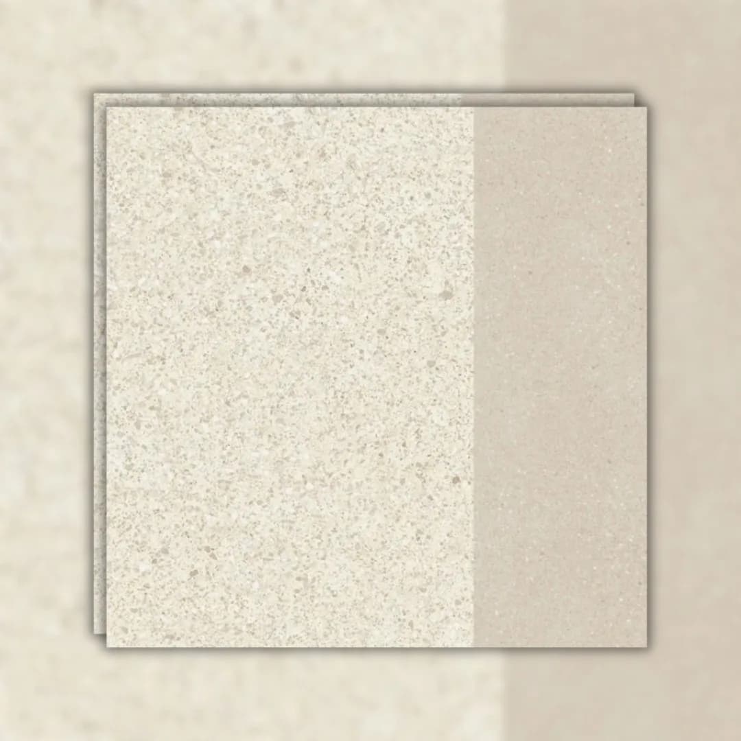 Porcelanato Bege Natural 20x20 Portobello Samba Rock Dash Off White Bold "A"