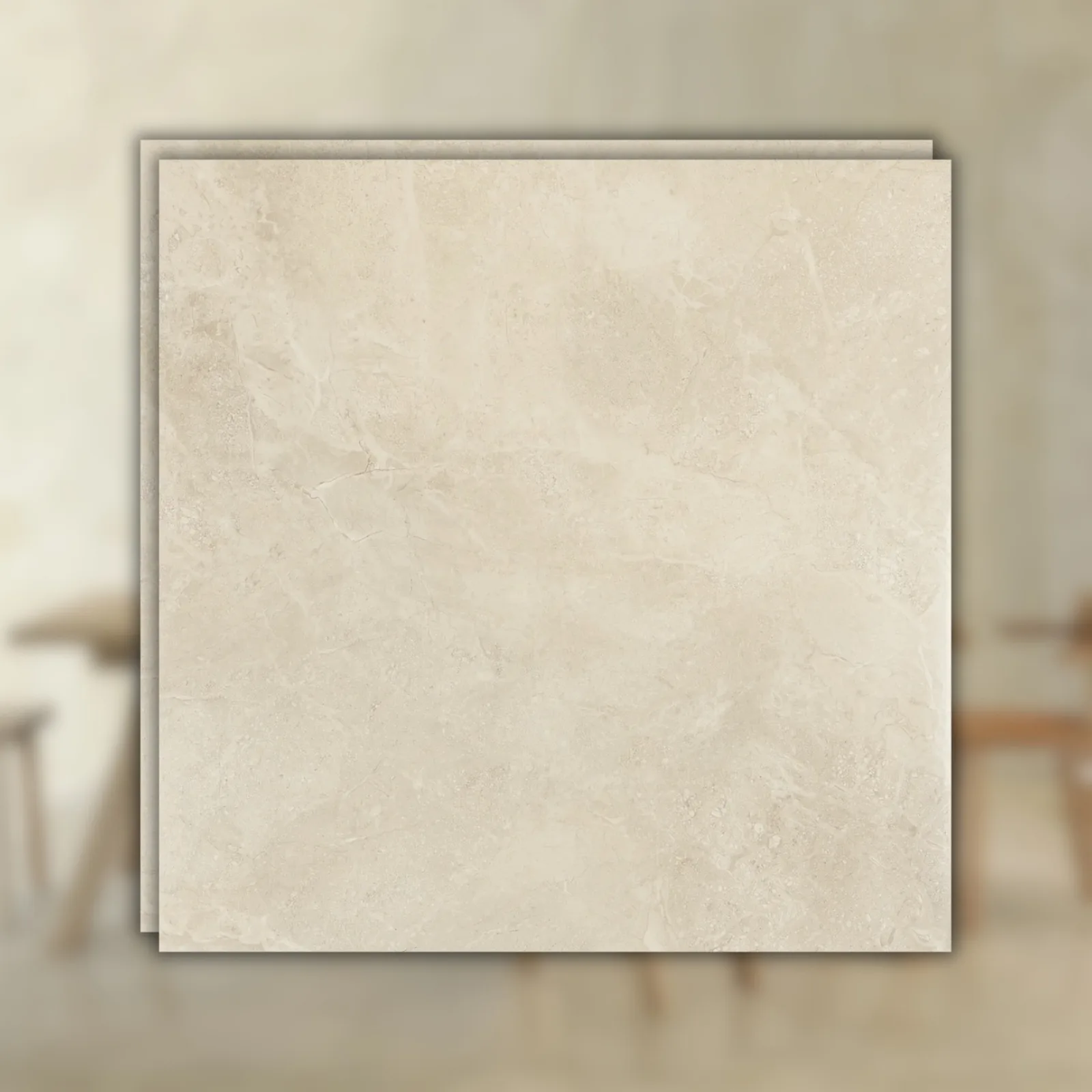 Porcelanato Bege Natural 90x90 Portobello Avorio Di Brescia RET "A"