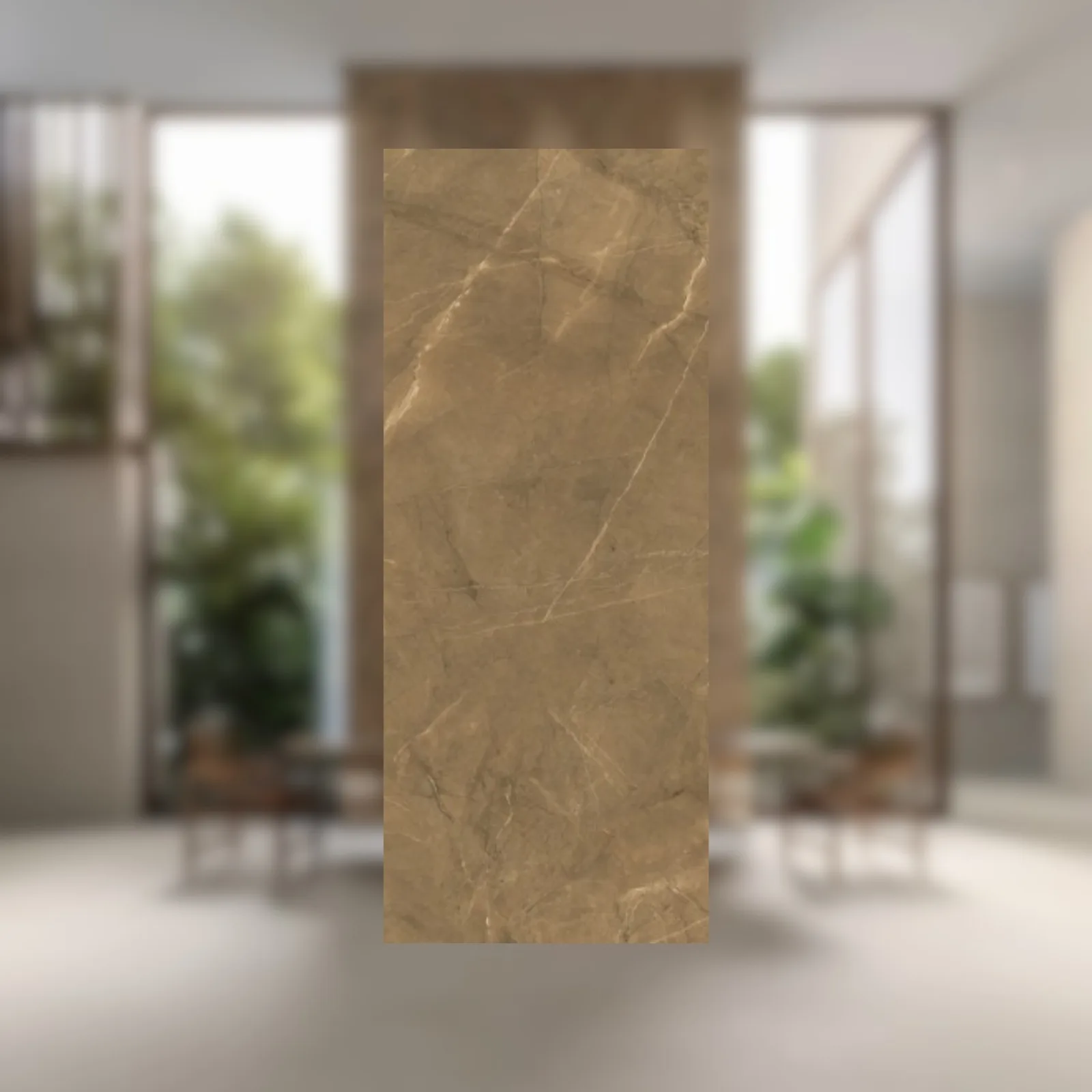 Porcelanato Bege Polido 60x120 Biancogres Pulpis Marrone Lux RET "A"