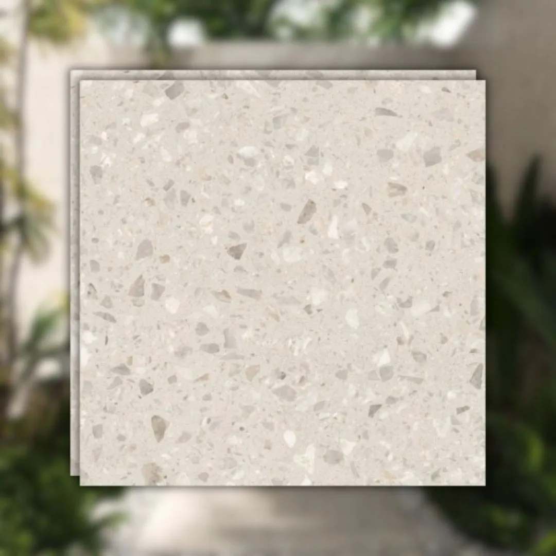 Porcelanato Beige Externo 100x100 Biancogres Dorcia Terrazo RET "A"