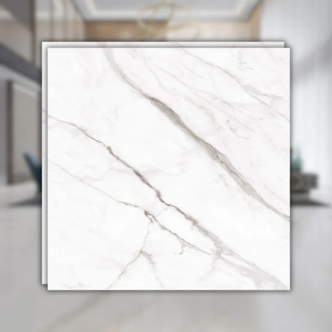 Porcelanato Marmorizado Branco Acetinado 120x120 Biancogres Calacata Altissimo RET "A"