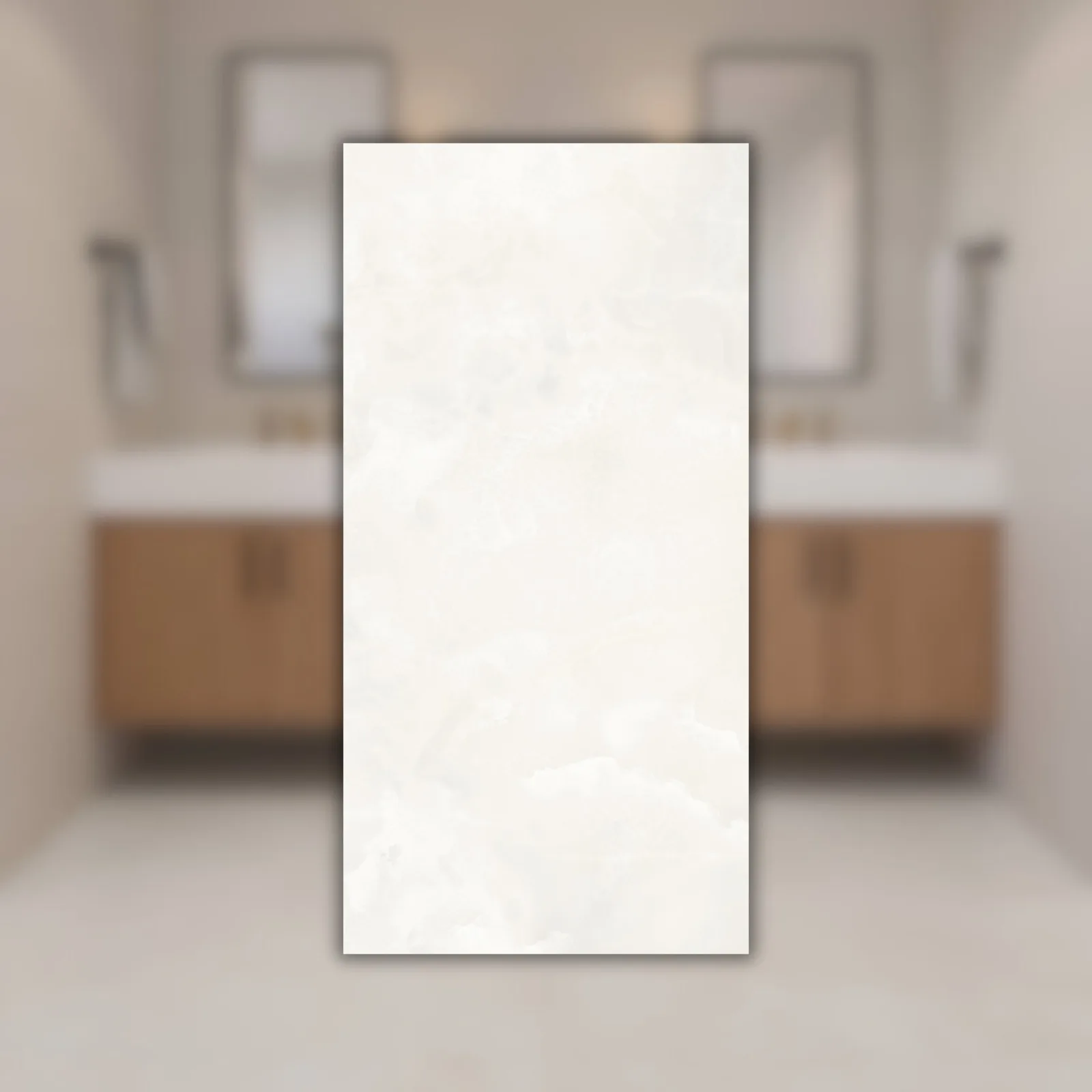Porcelanato Branco Acetinado 60x120 Eliane Sacara Cristal RET "A"