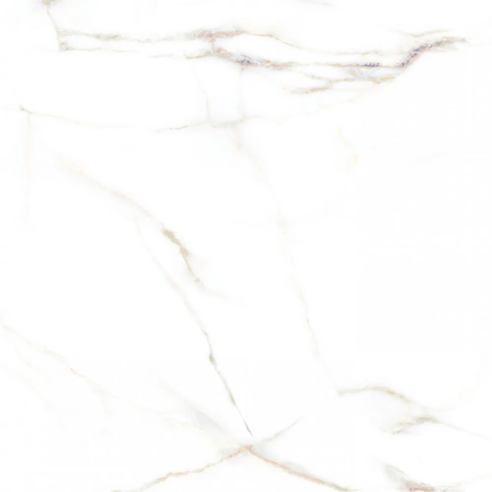 Porcelanato Branco Marmorizado 71x71 Via Rosa Calacata RET
