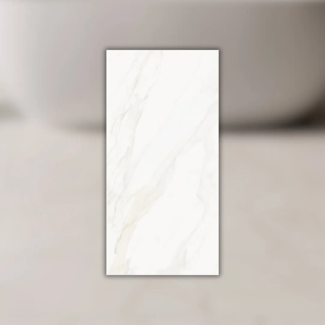 Porcelanato Branco Polido 60x120 Eliane Vênus Alpe RET "A"