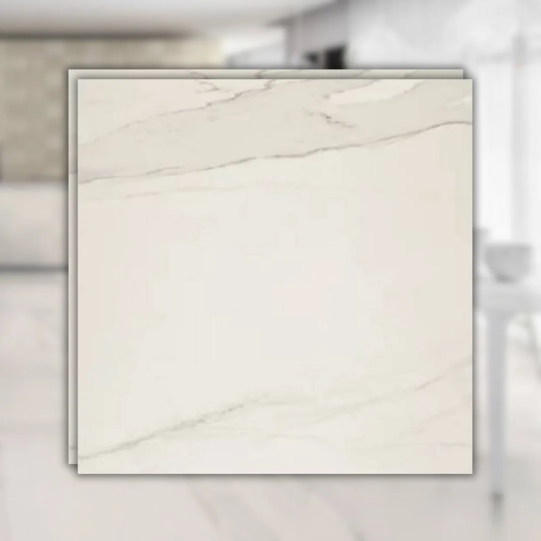 Porcelanato Branco Polido 90x90 PortoBello Charleston RET "A"