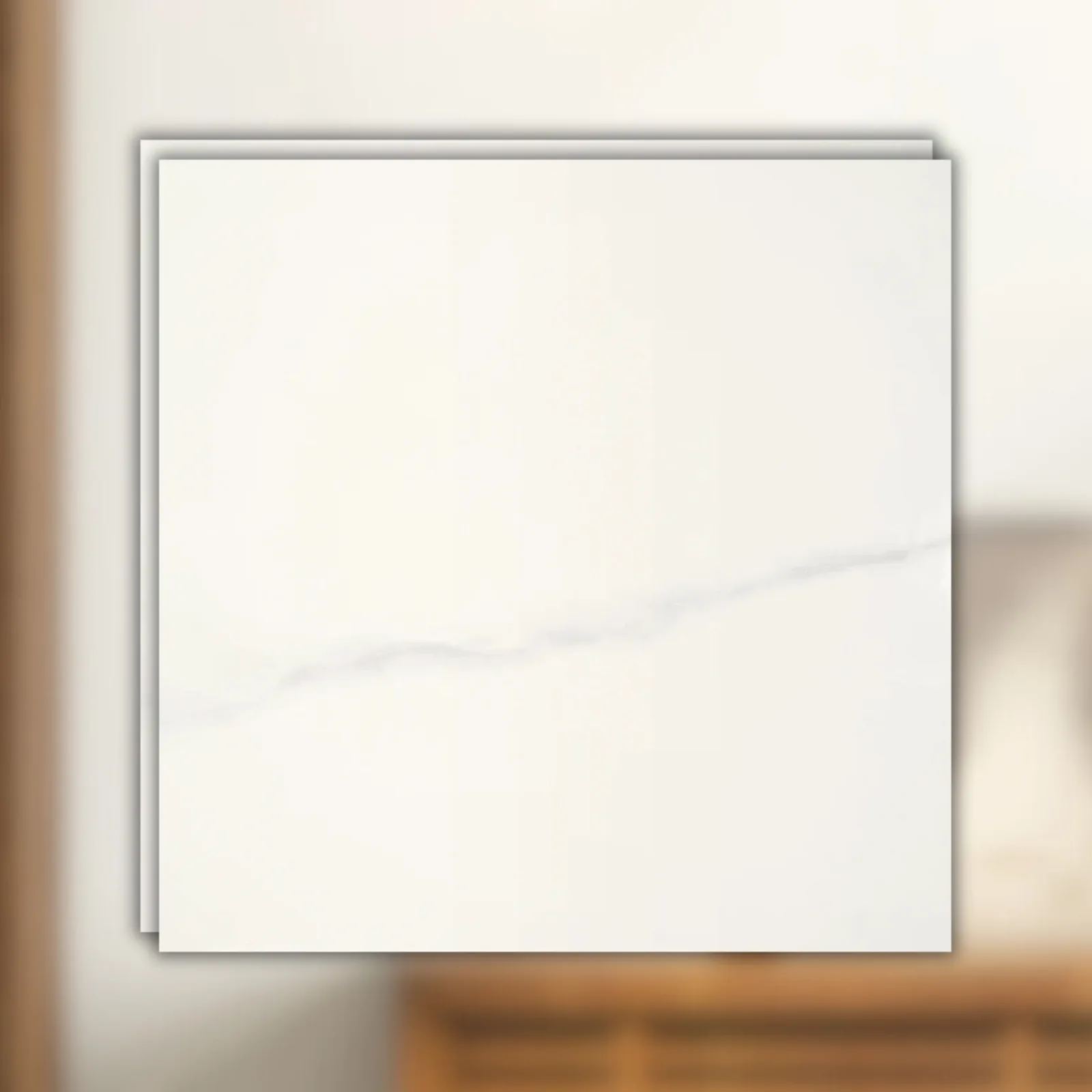 Porcelanato Branco Polido 90x90 Portobello Michelangelo RET "A"