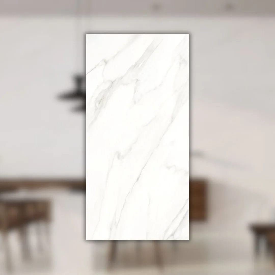 Porcelanato Marmorizado Branco Natural 90x180 Portinari Calacata Wh RET "A"