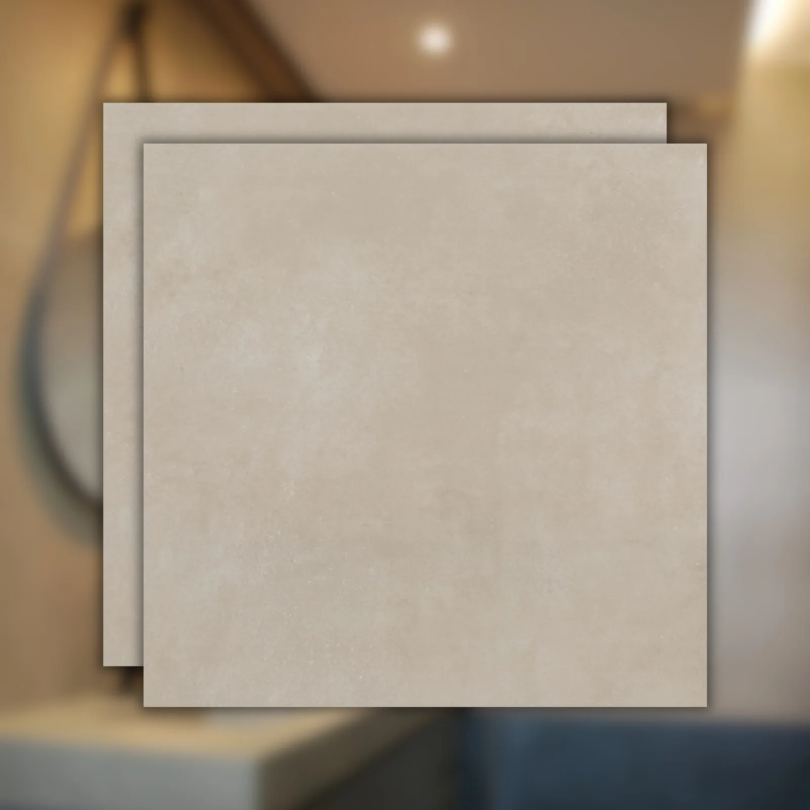 Porcelanato Cimento Acetinado 60x60 Eliane Munari Cimento "A"