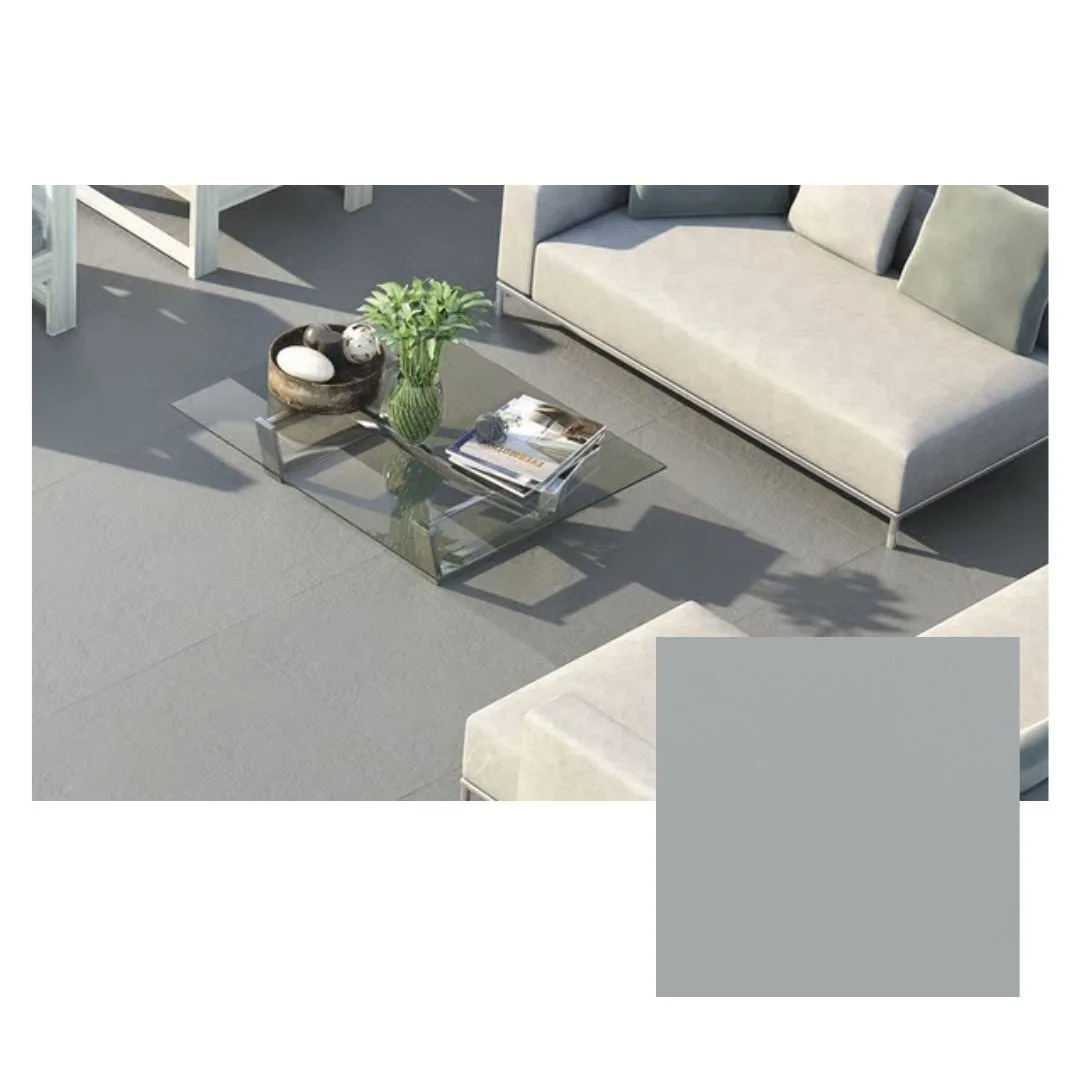 Porcelanato Cimento Externo 80x80 Eliane Minimum Grafite