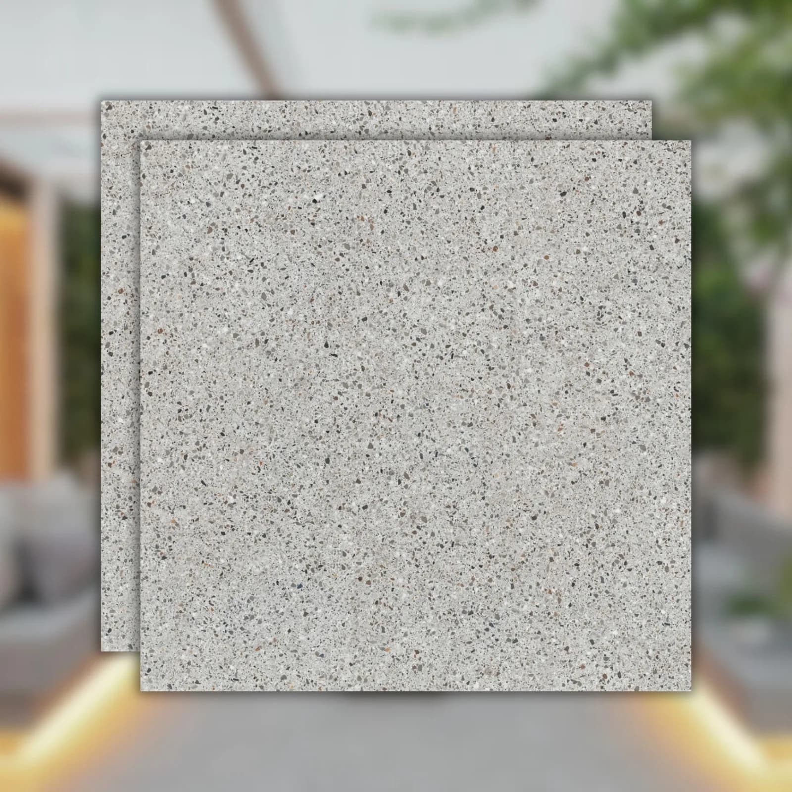 Porcelanato Cimento Externo Eliane Palladio Cinza 90x90 "A"