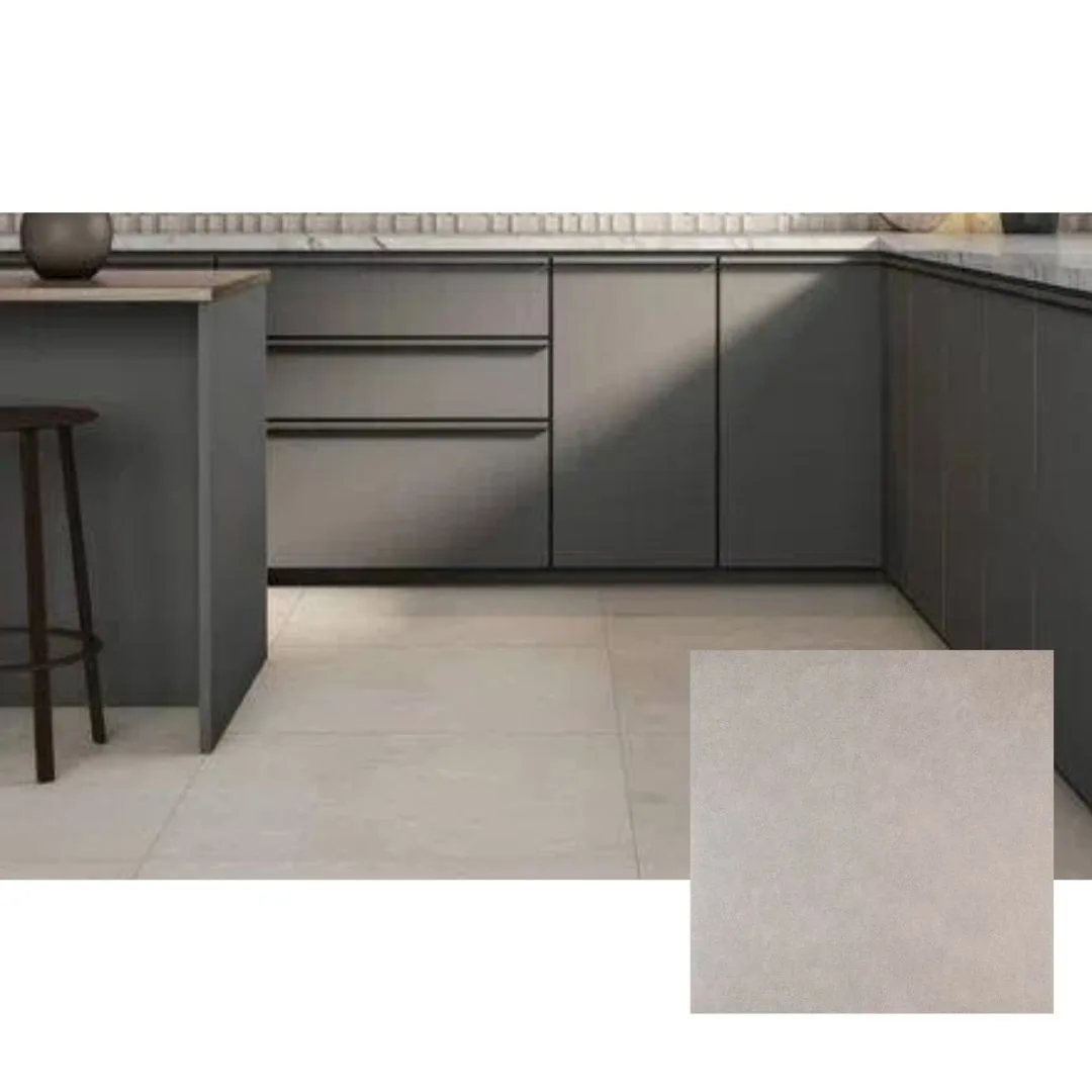 Porcelanato Cimento Externo Portobello Urban Mood 80x80 "A" RET Mid Grey