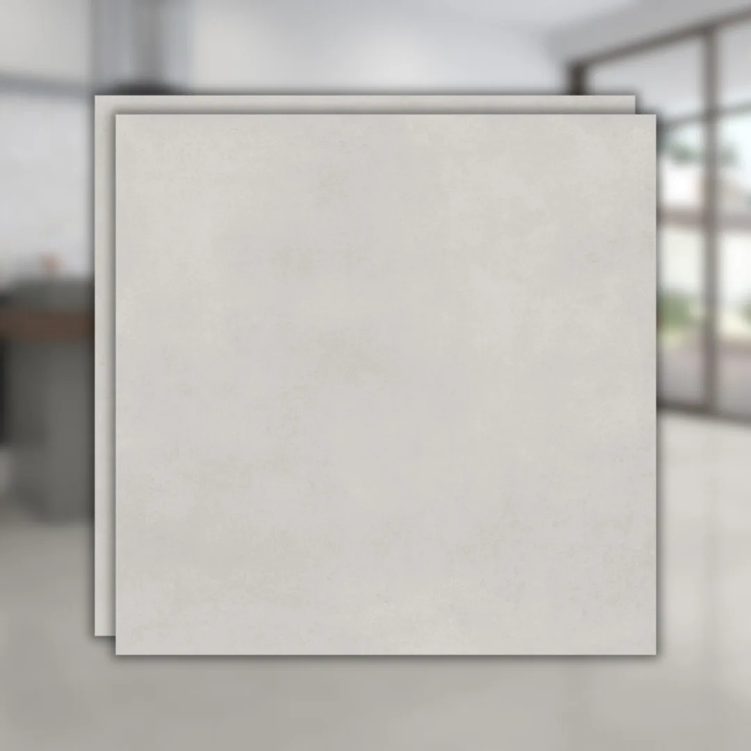 Porcelanato Cinza Acetinado 121x121 Damme York Níquel RET "C"