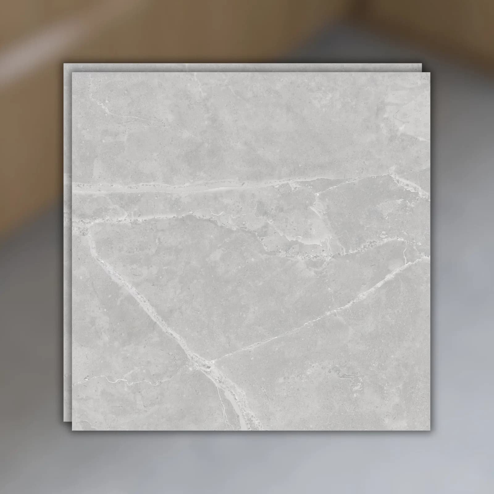 Porcelanato Cinza Acetinado 80x80 Ceusa Vancouver RET "A"