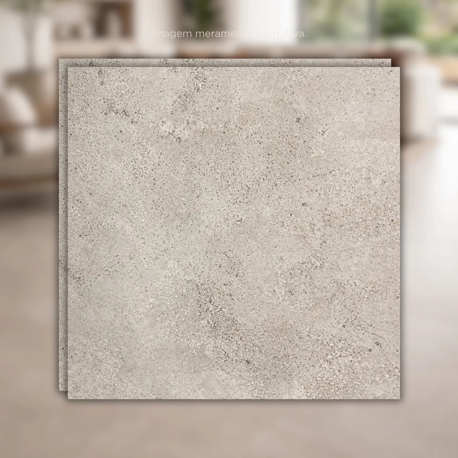 Porcelanato Cinza Acetinado 83x83 Vivace Brixton Gray Plus RET "A"