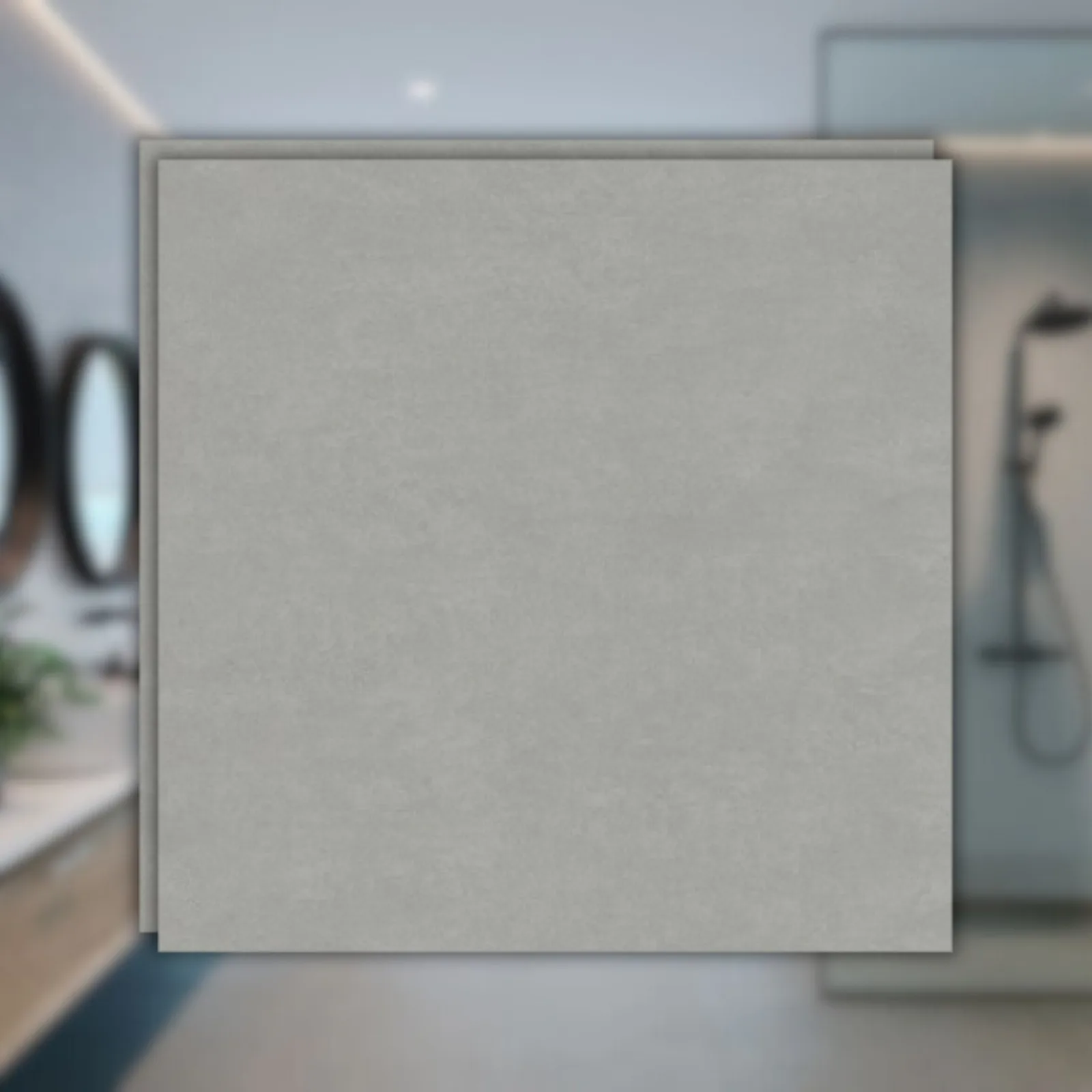Porcelanato Cinza Acetinado 90x90 Biancogres Cemento Grafite RET "A"