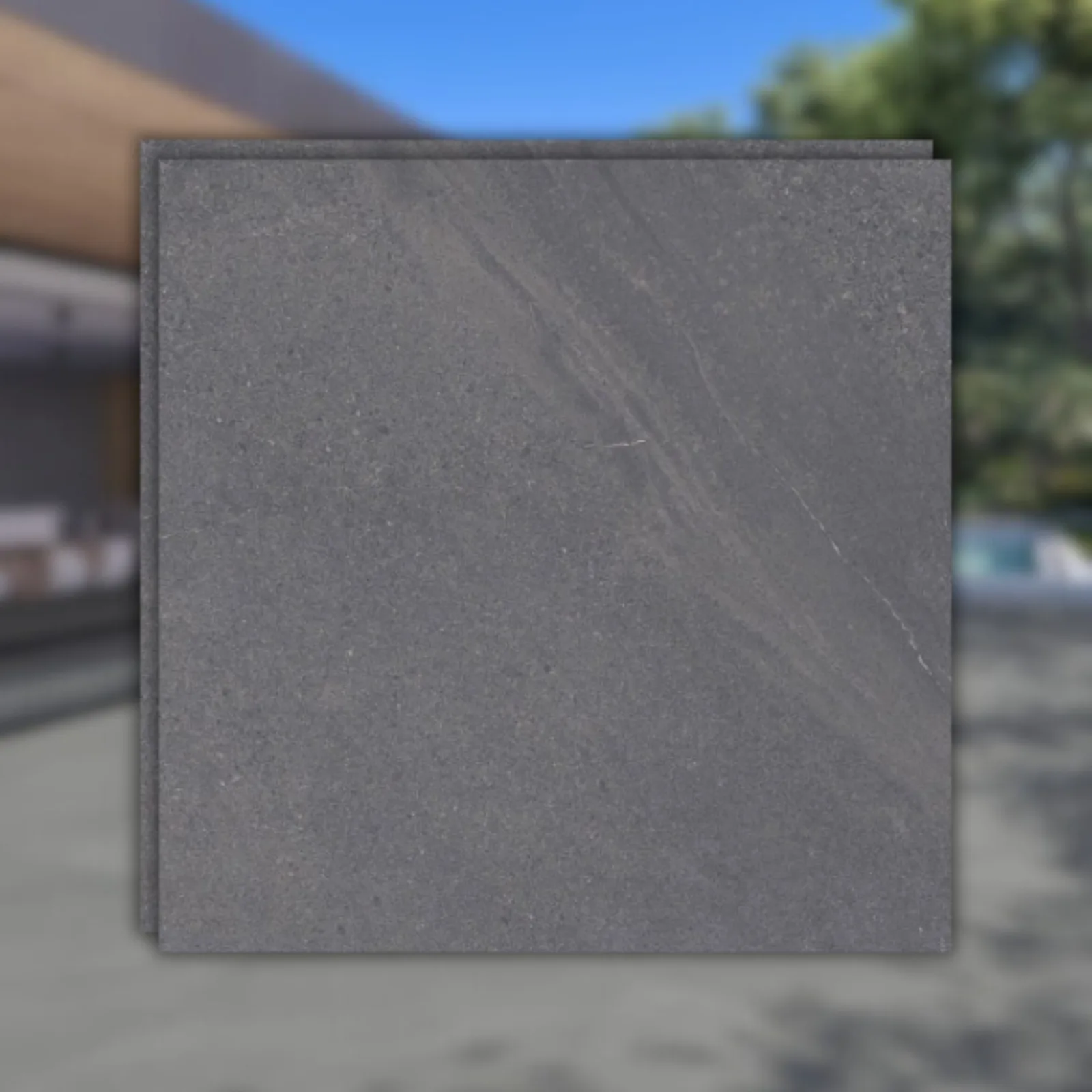 Porcelanato Cinza Acetinado 90x90 Biancogres Oregon Nero Satin RET A"