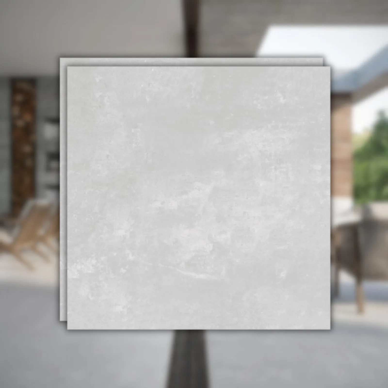 Porcelanato Cinza Acetinado 90x90 Biancogres Tribeca RET "A"