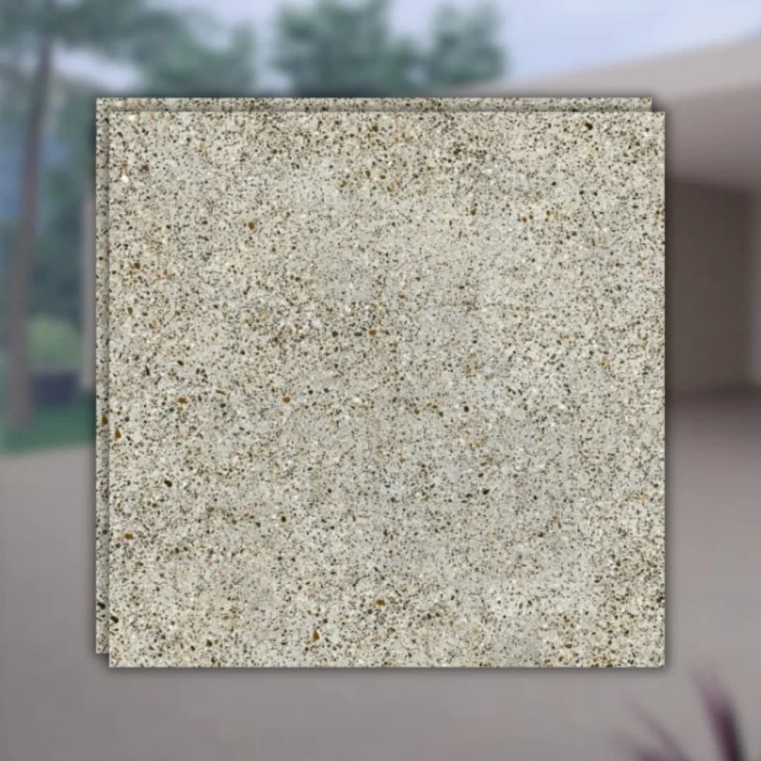 Porcelanato Cinza Externo 90x90 Biancogres Terrazzo Originale RET "A"