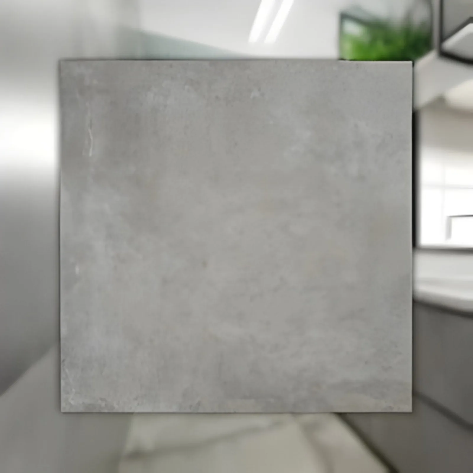 Porcelanato Cimento Acetinado 90x90 Eliane Flat RET "A"