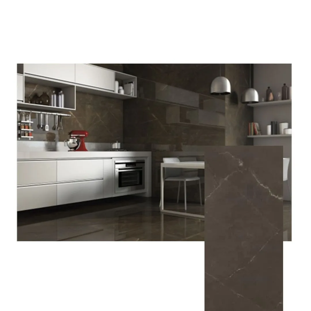 Porcelanato Eliane Pulpis 59x118,2 Polido Brown