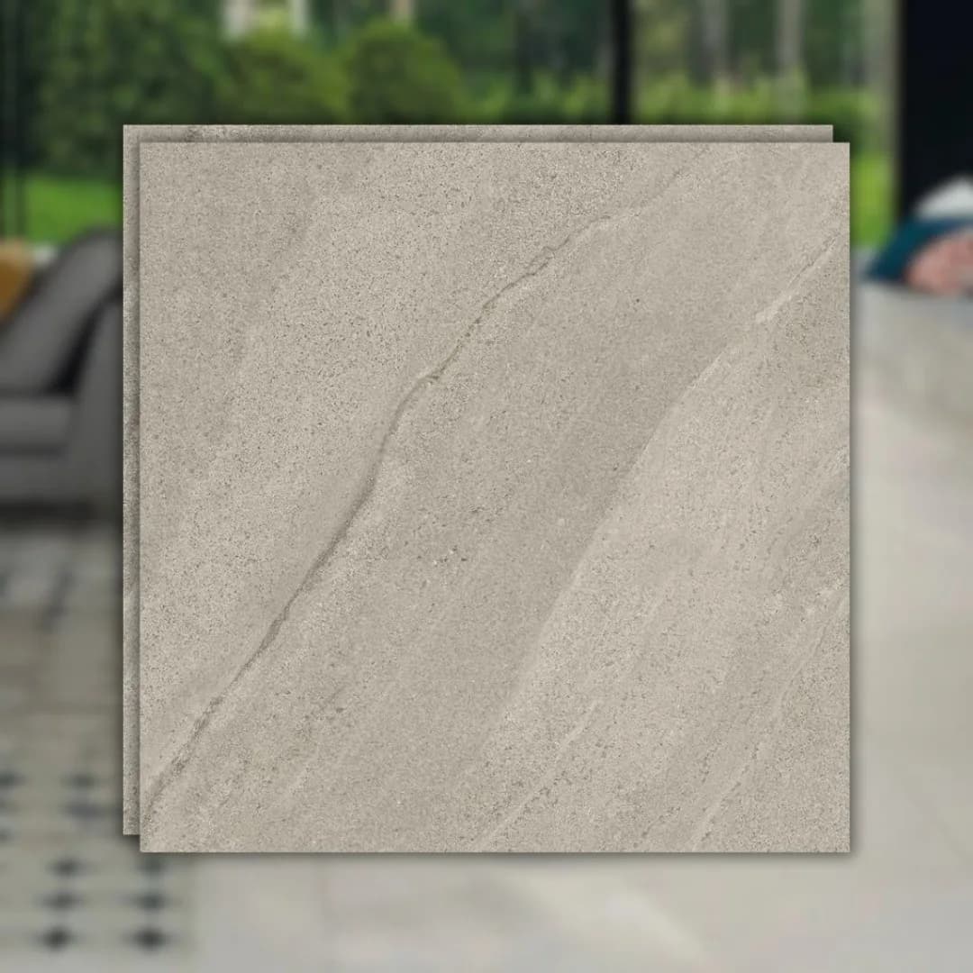 Porcelanato Cinza Externo Esmaltado 90x90 Portinari Gales GR Hard RET "A"