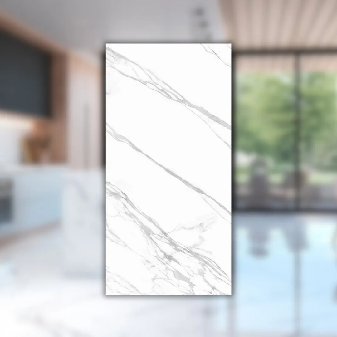 Porcelanato Marmorizado Branco Polido 120x240 Eliane RET "A"