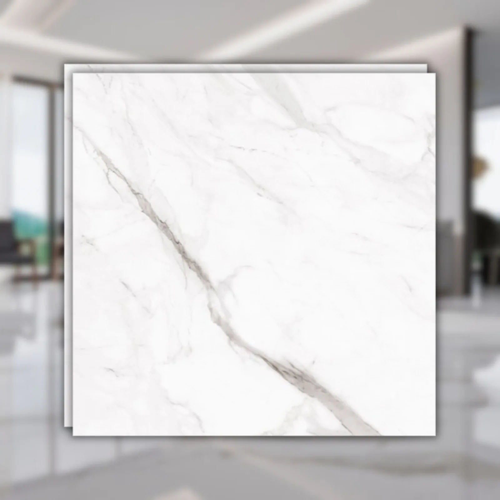Porcelanato Branco Polido 120x120 Biancogres Calacata Altissimo Lux RET "A"