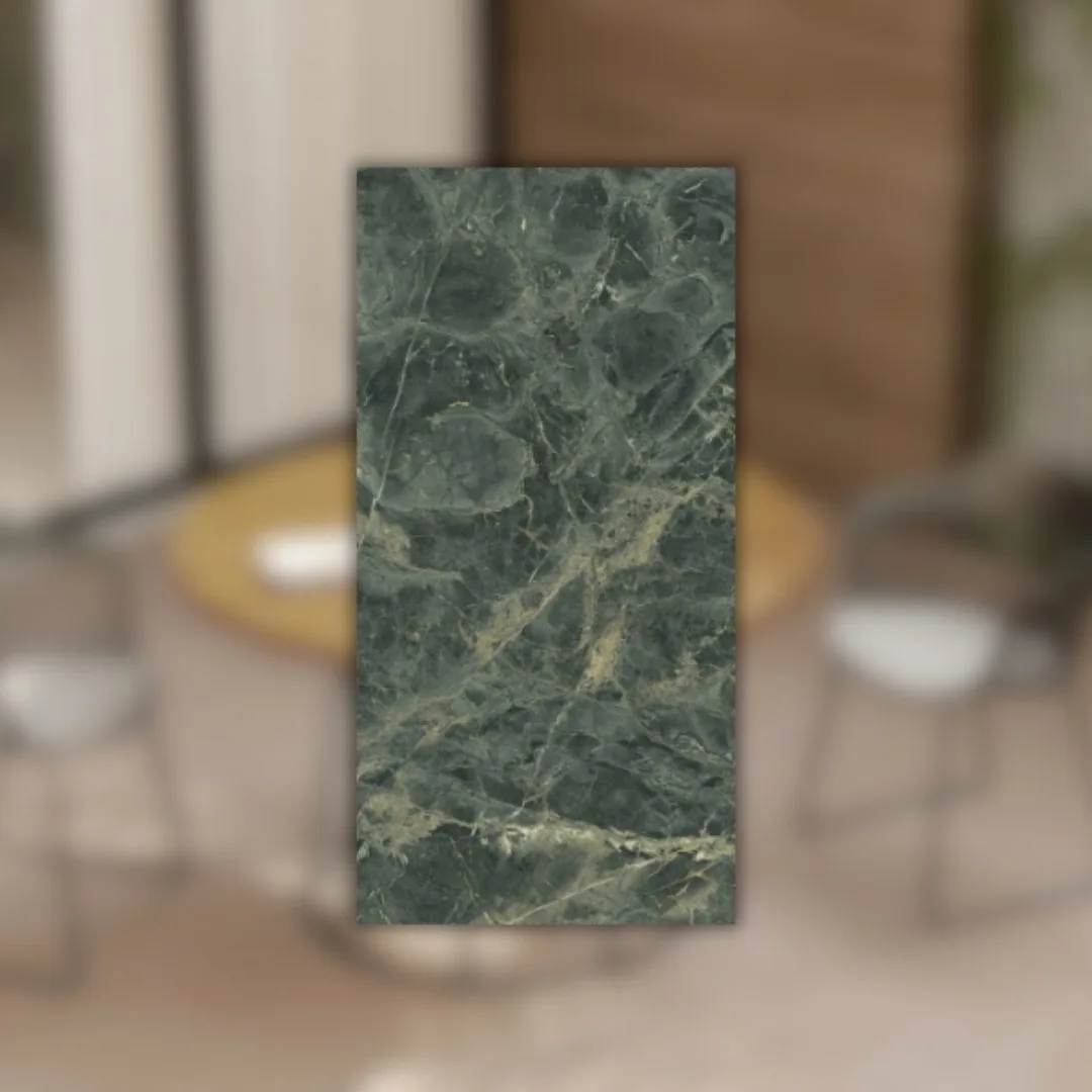 Porcelanato Marmorizado Verde Acetinado 90x180 Biancogres Forest Reale RET "A"