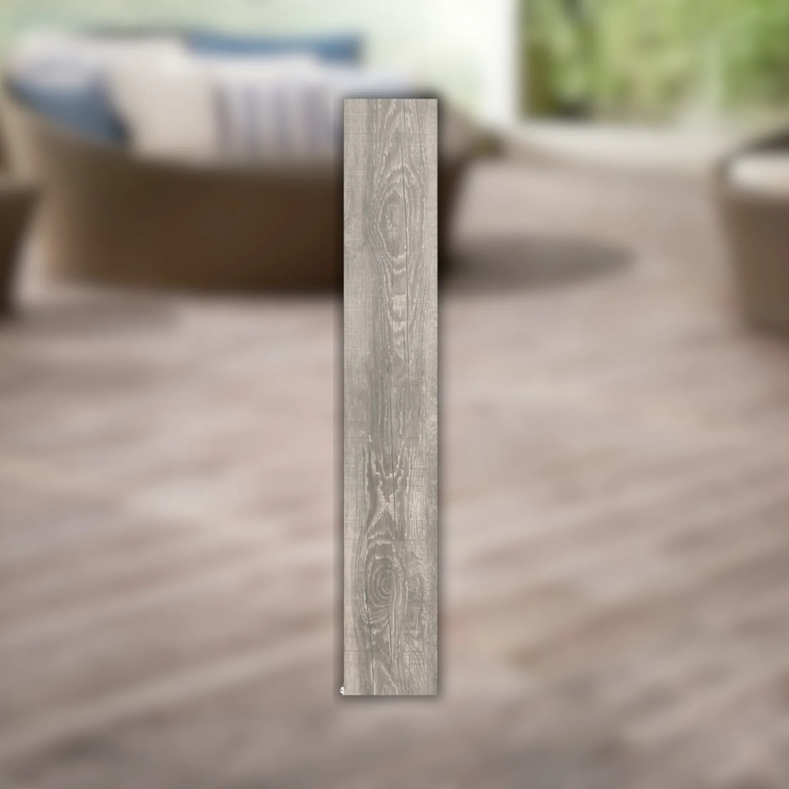 Porcelanato Marrom Aspero 20x120 Roca Madero Lm Ambar Abs RET "A"