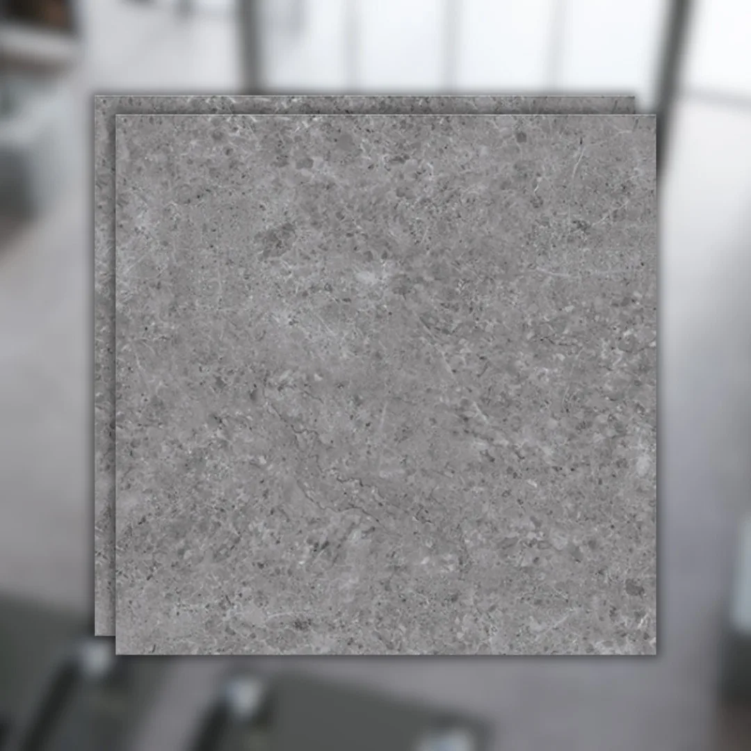 Porcelanato Natural Villagres Lombardia 108x108 RET "C" Cinza