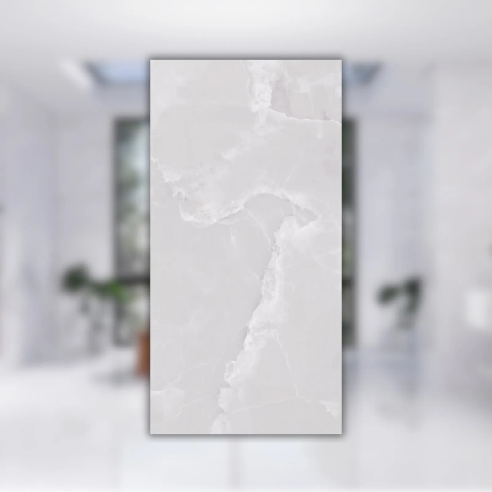 Porcelanato Polido 62x121 Castelli Gran Bianco Onice RET "A"