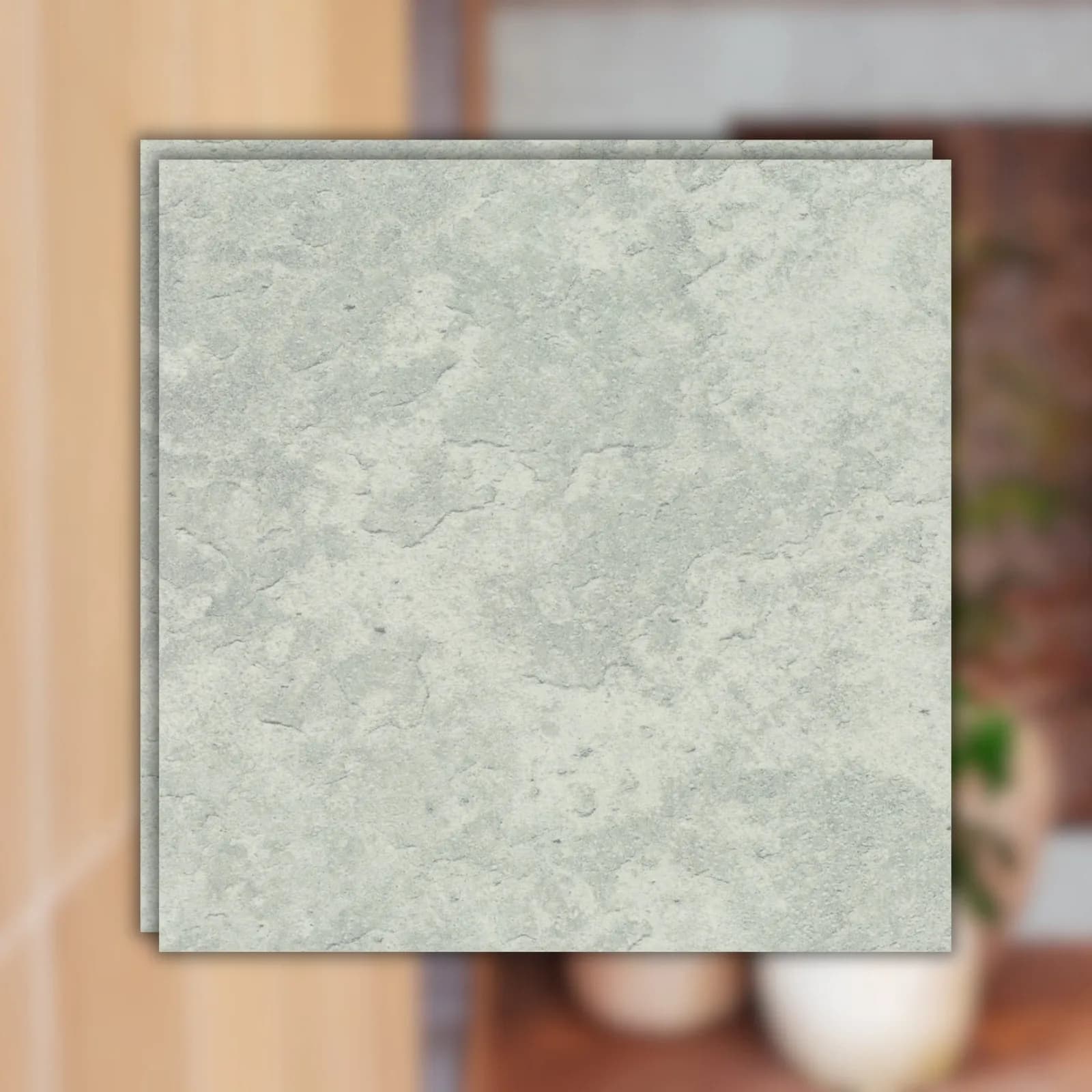 Porcelanato Verde Mate 20x20 Eliane Capri Hijau Bold "A"