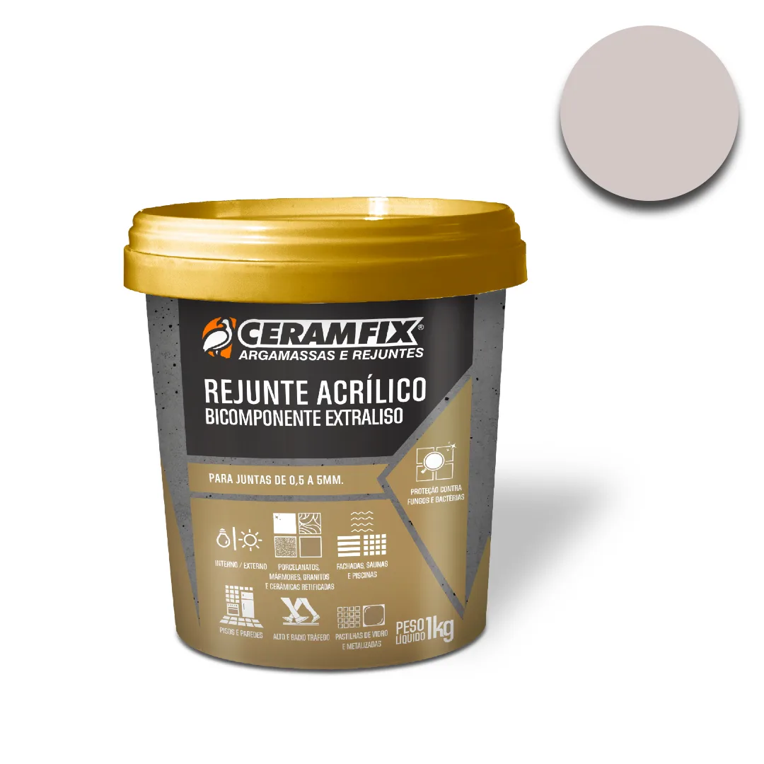 Rejunte Acrilico Ceramfix bicomponente 1kg Creme (#)