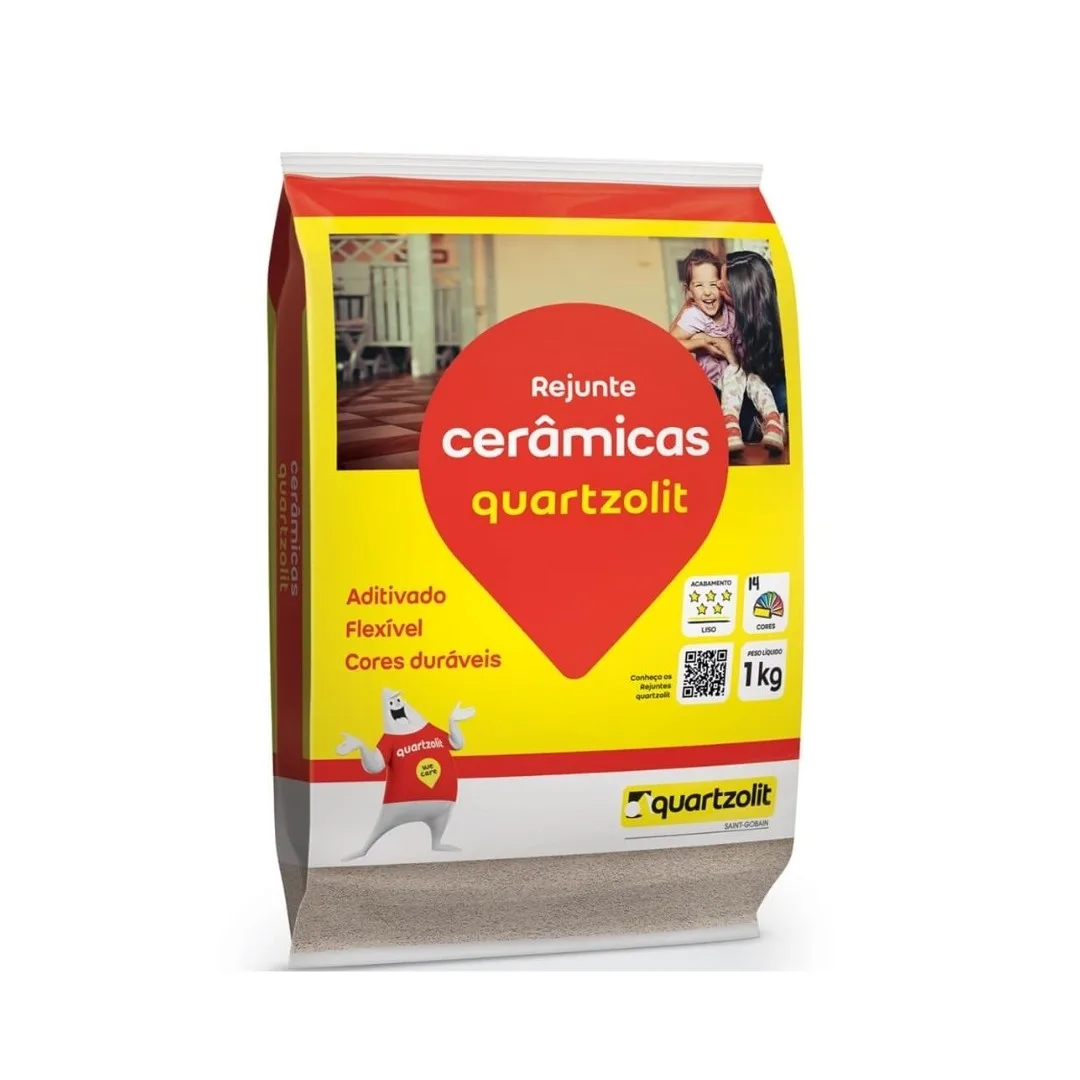 REJUNTE QUARTZOLIT FLEXIVEL 1 KG MARROM CAFE