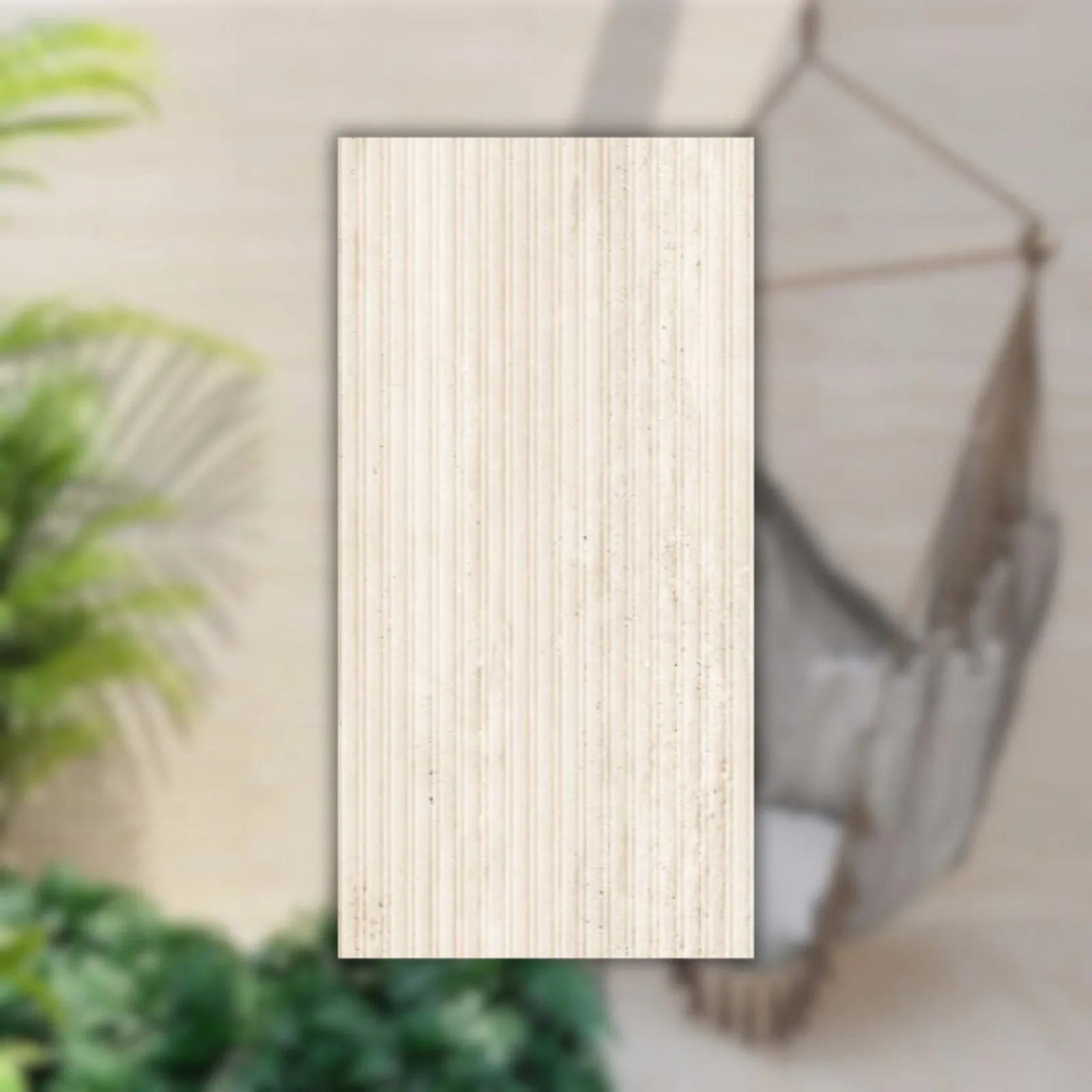 Revestimento Bege Acetinado 45x90 Biancogres Aris Travertino RET "A"