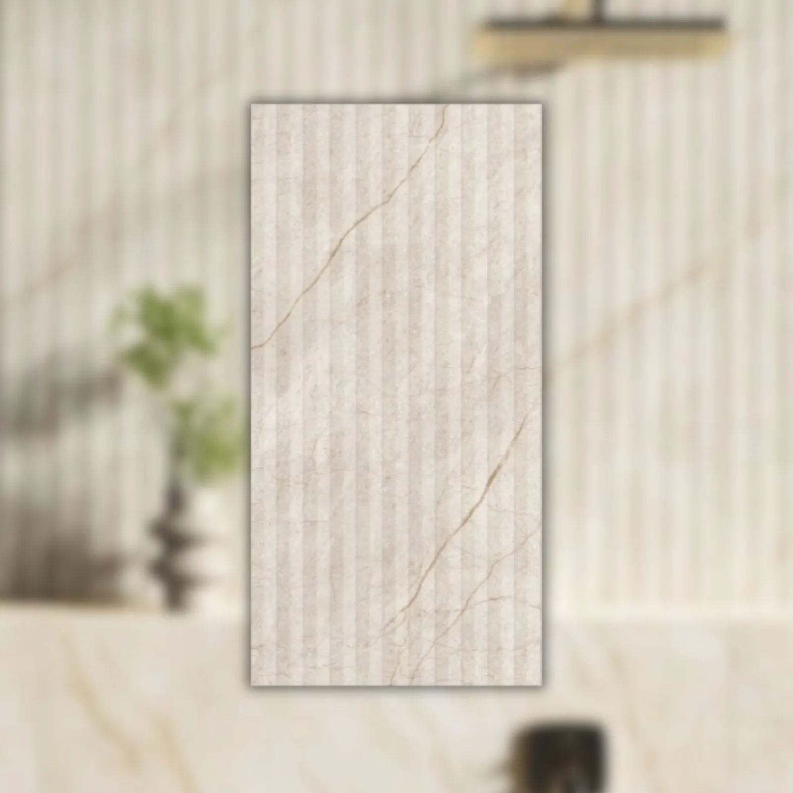 Revestimento Bege Acetinado 45x90 Biancogres Ripa Marmo Dorato RET "A"