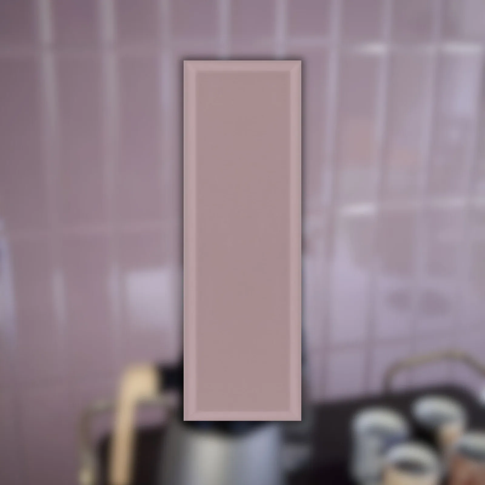 Revestimento Rose Brilhante 10x30 Decortiles Colorblock Verbena Br Bold "A"